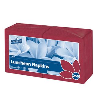 Nap 1Ply Lunch Wine Red Sleeve 250S