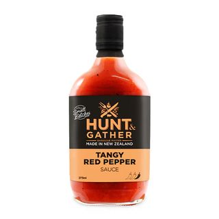 HUNT & GATHER BBQ SAUCE- TANGY RED PEPPER 375ML