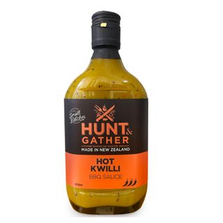 HUNT & GATHER BBQ SAUCE-HOT KWILLI 375ML