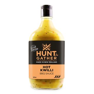 HUNT & GATHER BBQ SAUCE-HOT KWILLI 375ML