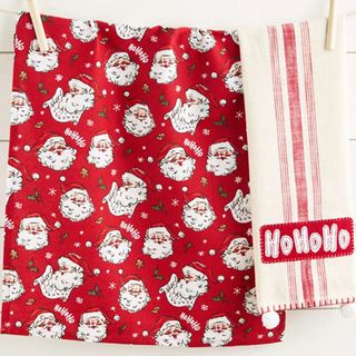 DII HO HO HO SANTA DISHTOWEL-SET OF 2