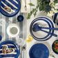 GUZZINI RIVIERA SALAD SERVERS-MED BLUE