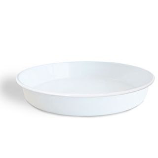 DISHY EW DEEP ROUND TRAY 30CMS WHITE