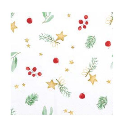 HF WONDERFUL CHRISTMAS NAPKINS - 20 PK