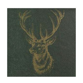 HF CLASSIC DEER NAPKINS 20 PK-GREEN