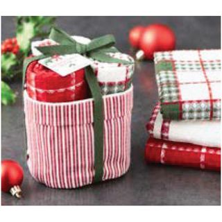 DII DECK THE HALLS DISHTOWEL GIFT SET - 3 DISHTOWELS