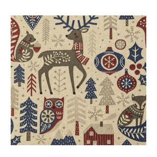 HF NATURAL ECO SCANDI PATTERN NAPKINS - 20 PK