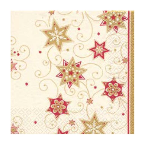 HF STARS & SWIRLS NAPKINS - 20 PK
