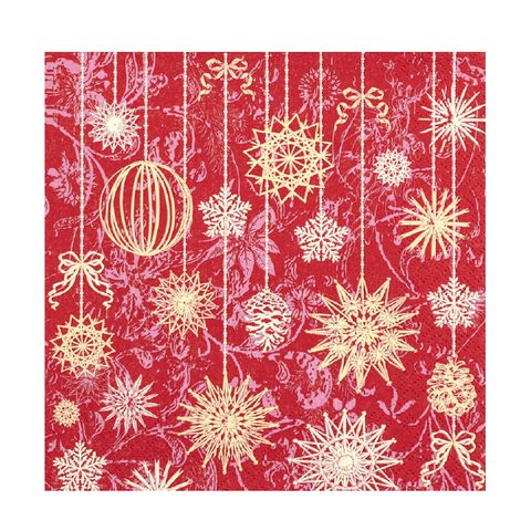 HF HANGING STARS NAPKINS - 20 PK