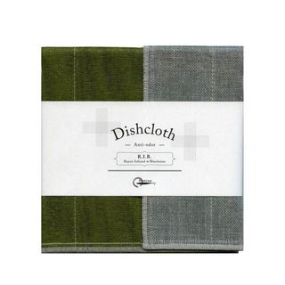 NAWRAP RIB DISHCLOTH 35X35CM-MOSS GREEN