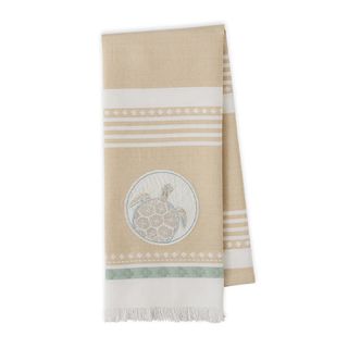DII SEA TURTLE EMBELLISHED DISH TOWEL