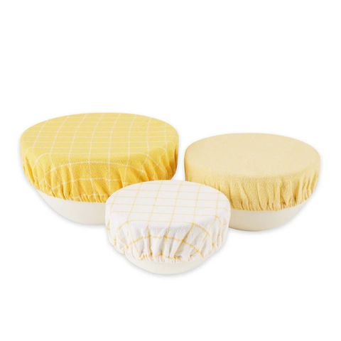 DII DISH COVER SET OF 3 - YARROW YELLOW