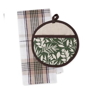 DII GARDEN GREENS OVEN POTHOLDER GIFT SET