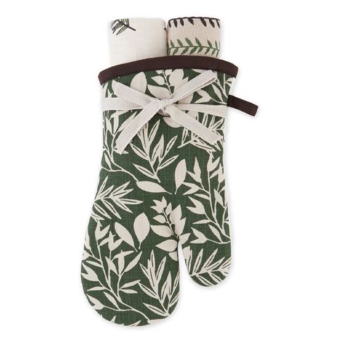 DII GARDEN GREENS OVEN MITT GIFT SET