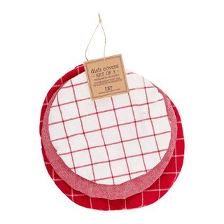 DII DISH COVER SET OF 3 - RED CIDER