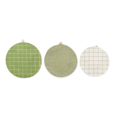 DII DISH COVER SET OF 3 - CLOVER