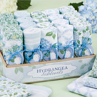 DII HYDRANGEA GARDEN DISH TOWEL 20PK-ASS