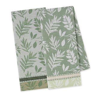 DII GARDEN GREENS JACQUARD DISH TOWEL 12PK