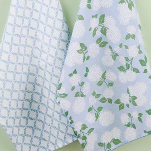 DII HYDRANGEA GARDEN DISH TOWEL-SET OF 2