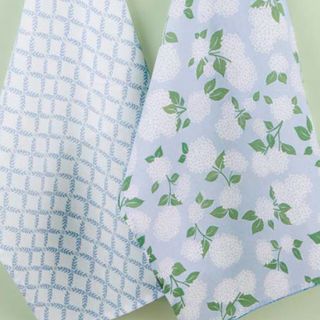 DII HYDRANGEA GARDEN DISH TOWEL-SET OF 2