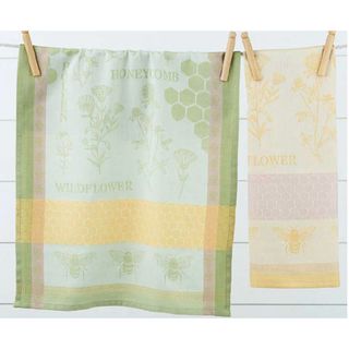 DII HONEY BEE JACQUARD DISH TOWEL 12PK