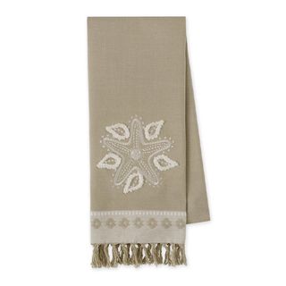 DII STAR FISH EMBELLISHED DISH TOWEL