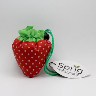 SPRIG FRUIT SHOPPING BAG-STRAWBERRY