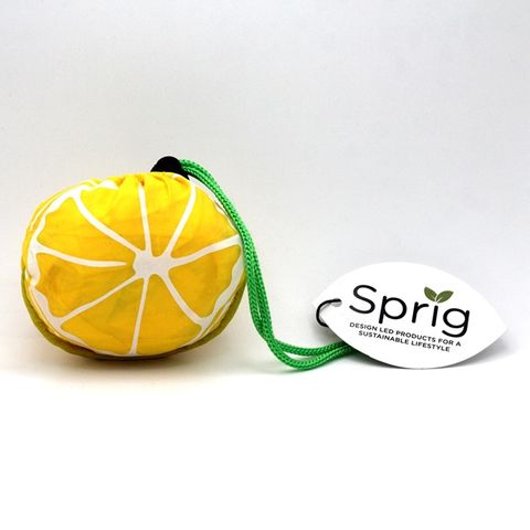SPRIG FRUIT SHOPPING BAG-LEMON