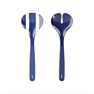 GUZZINI RIVIERA SALAD SERVERS-MED BLUE