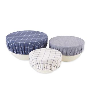 DII DISH COVER SET OF 3 - BLUE INDIGO