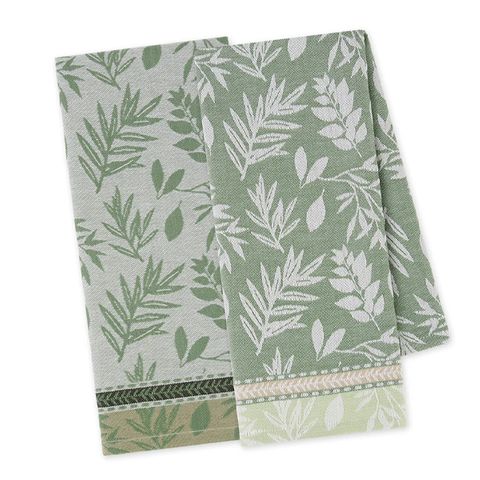 DII GARDEN GREENS JACQUARD DISH TOWEL 12PK