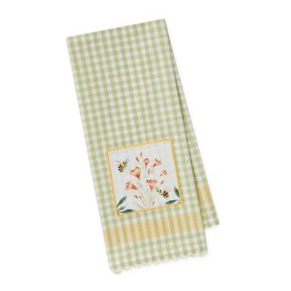 DII BEE GARDEN EMBELLISHED DISH TOWEL