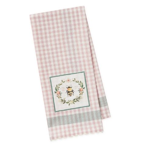 DII BEE WREATH EMBELLISHED DISH TOWEL