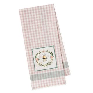 DII BEE WREATH EMBELLISHED DISH TOWEL