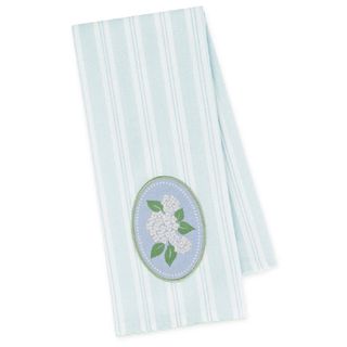 DII WHITE HYDRANGEA EMBELLISHED DISH TOWEL