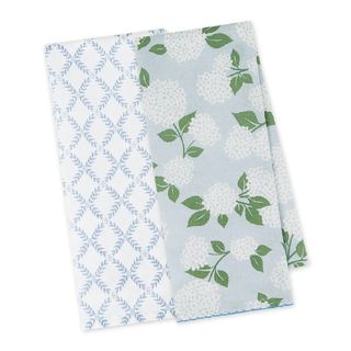 DII HYDRANGEA GARDEN DISH TOWEL-SET OF 2