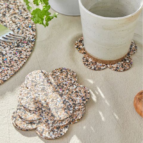 LIGA BEACH CLEAN COASTER SET OF 4 - FLOWER