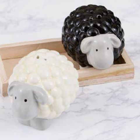 DII CERAMIC SHEEP SALT & PEPPER SET