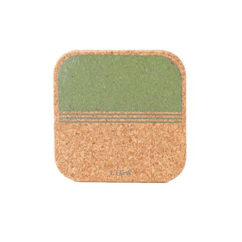 LIGA ORGANIC SQ COASTER  SET 4 - FOREST