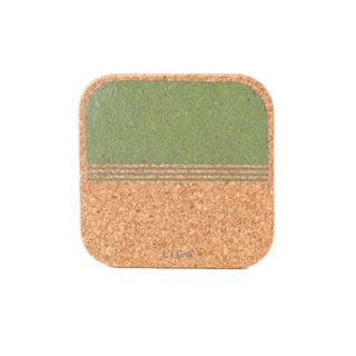 LIGA ORGANIC SQ COASTER  SET 4 - FOREST