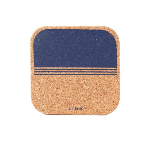 LIGA ORGANIC SQ COASTER  SET 4 - OCEAN