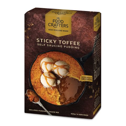 FOOD CRAFTERS PUDDING MIX - HOT TOFFEE 450G