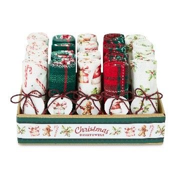 DII CHRISTMAS MAGIC DISH TOWELS 20PK