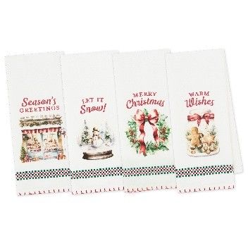 DII OLD FASHIONED PRINTED DISH TOWEL