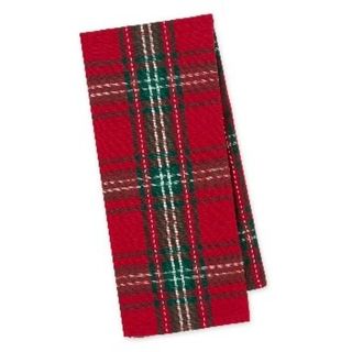 DII HOLIDAY TARTAN PLAID DISH TOWEL