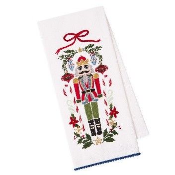 DII TTS NUTCRACKER EMBELLISHED DISHTOWELS