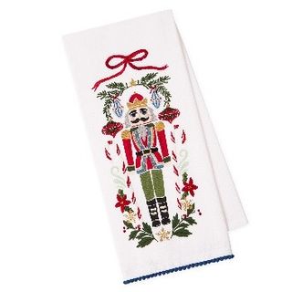 DII TTS NUTCRACKER EMBELLISHED DISHTOWELS