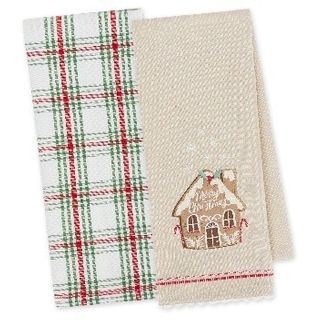 DII GINGERBREAD DISH TOWEL SET OF 2