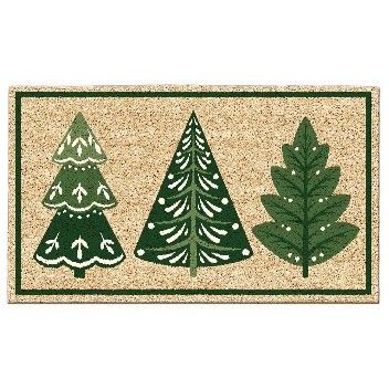 DII COIR DOOR MAT 44.5 X 75CM - WINTER TREES
