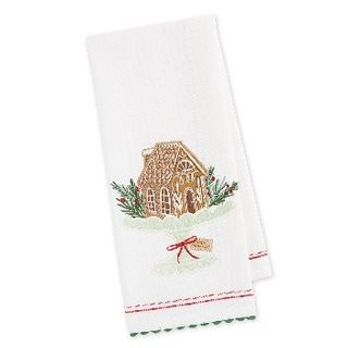 DII GINGERBREAD EMBELLISHED DISH TOWEL